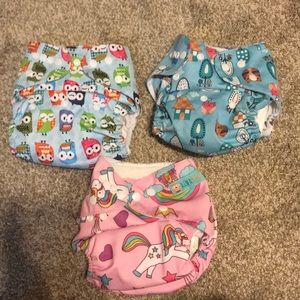 Cloth Diapers Qty 3